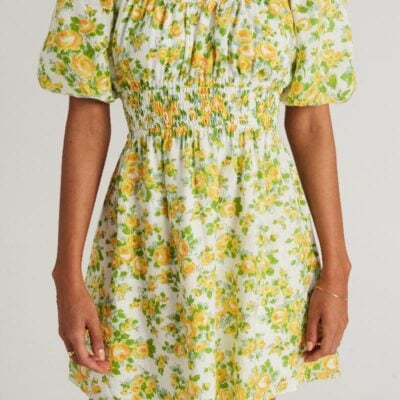 Faithfull The Brand Axel Mini Dress Morello Floral Print - Image 1