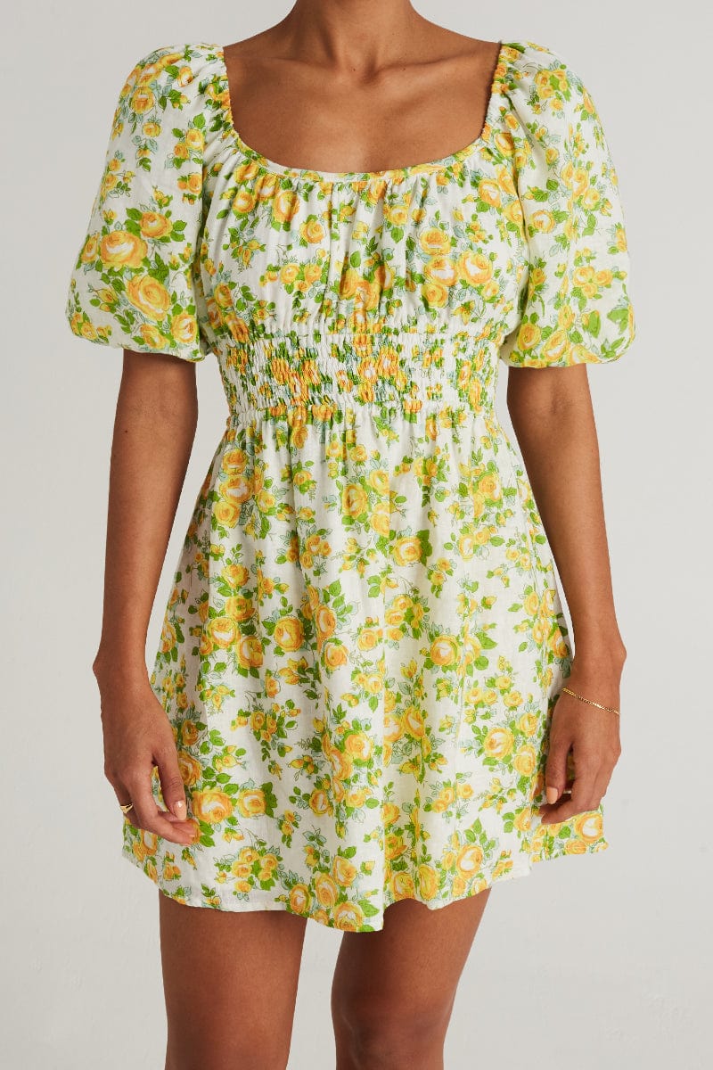 Faithfull The Brand Axel Mini Dress Morello Floral Print - Image 1