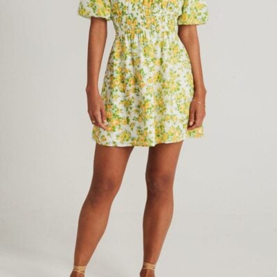 Faithfull The Brand Axel Mini Dress Morello Floral Print - Image 2