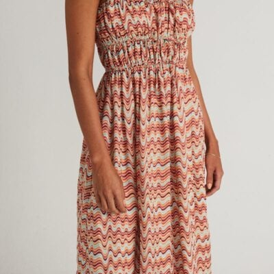 Faithfull The Brand Francesca Midi Dress Vadella Print Dusk - Image 2