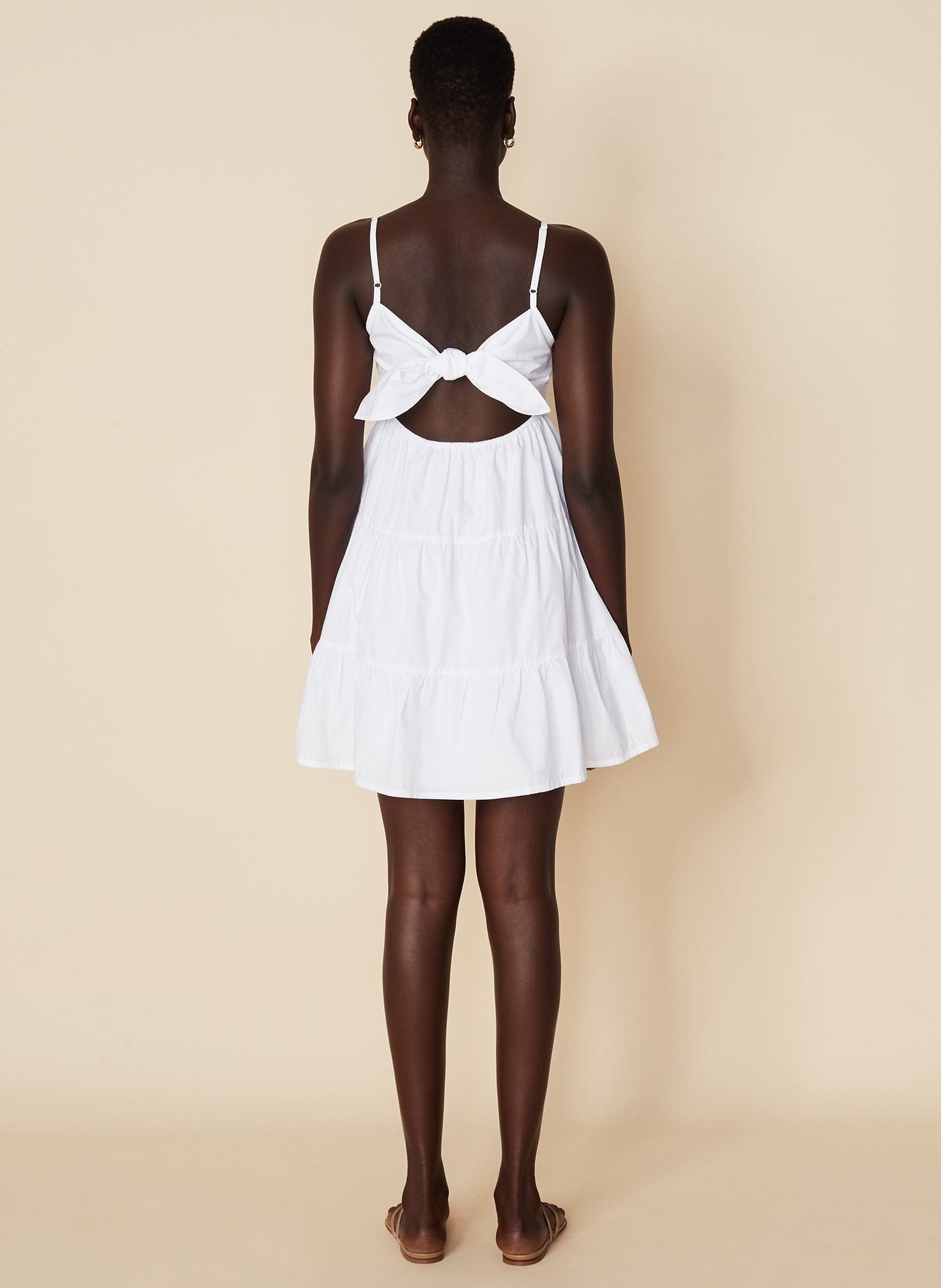 MNFTB121026061529031_2 Faithfull The Brand Octavia Mini Dress Plain White - Image 2