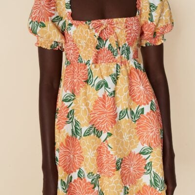 Faithfull The Brand Miguelina Mini Dress Mariposa Floral Print - Image 1