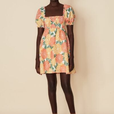 Faithfull The Brand Miguelina Mini Dress Mariposa Floral Print - Image 2