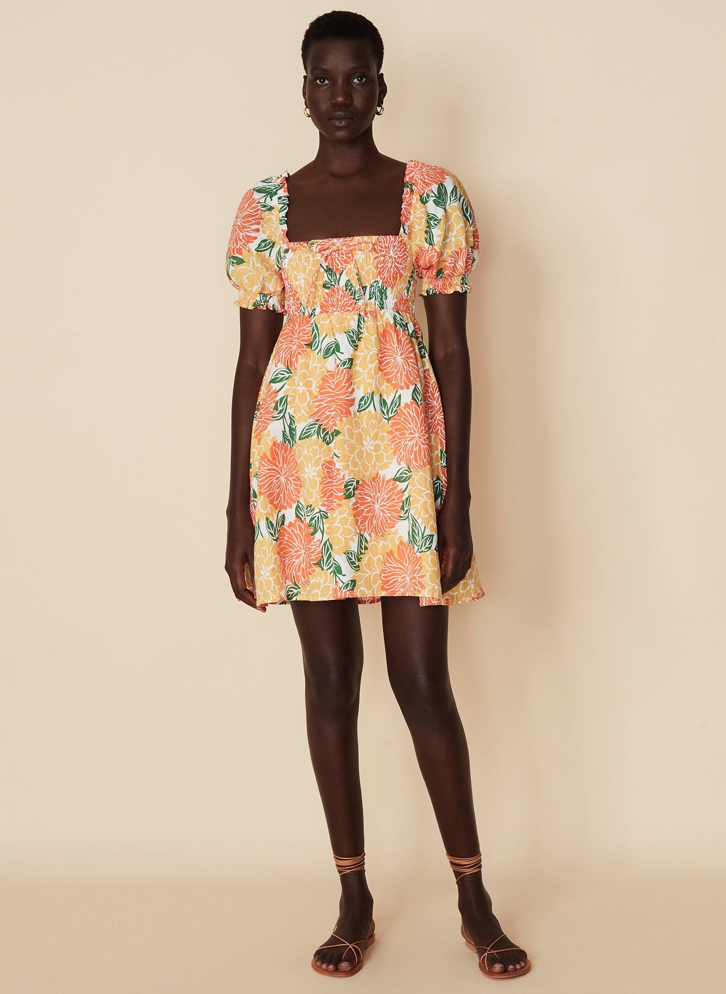 MNFTB121026061529034_2 Faithfull The Brand Miguelina Mini Dress Mariposa Floral Print - Image 2