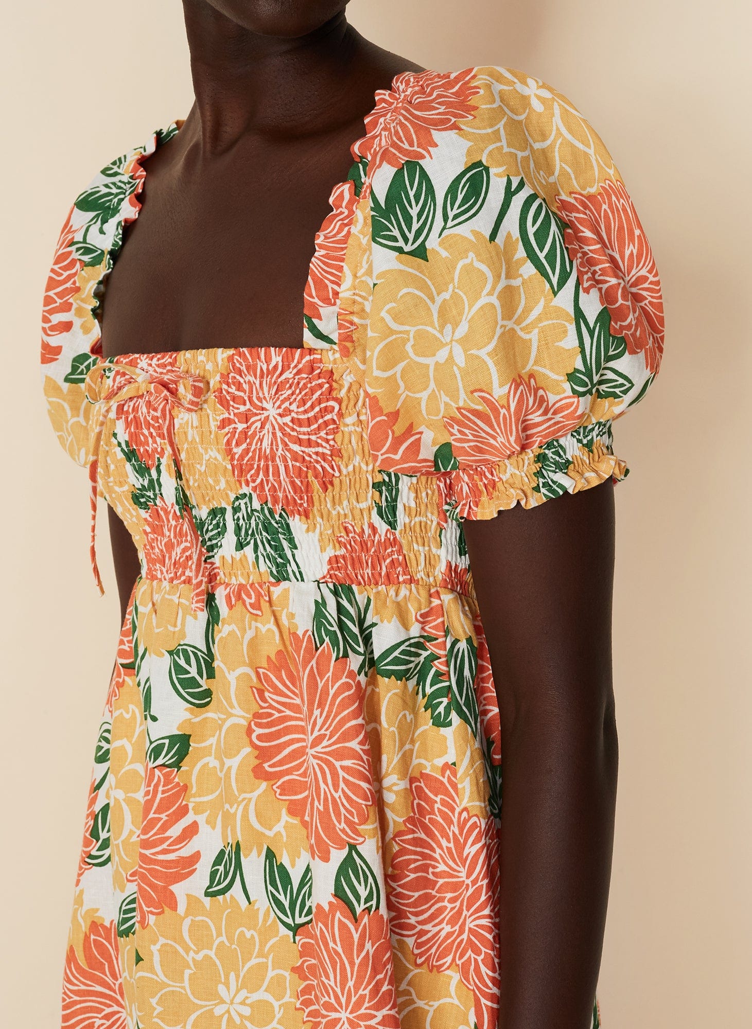 MNFTB121026061529034_3 Faithfull The Brand Miguelina Mini Dress Mariposa Floral Print - Image 3