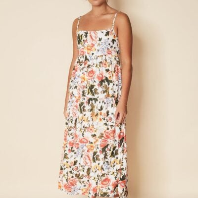 Faithfull The Brand Corvina Midi Dress Teatro Floral Print - Image 1