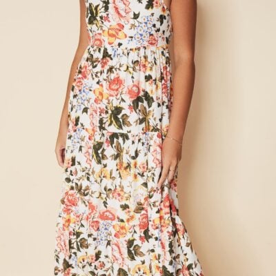 Faithfull The Brand Corvina Midi Dress Teatro Floral Print - Image 2