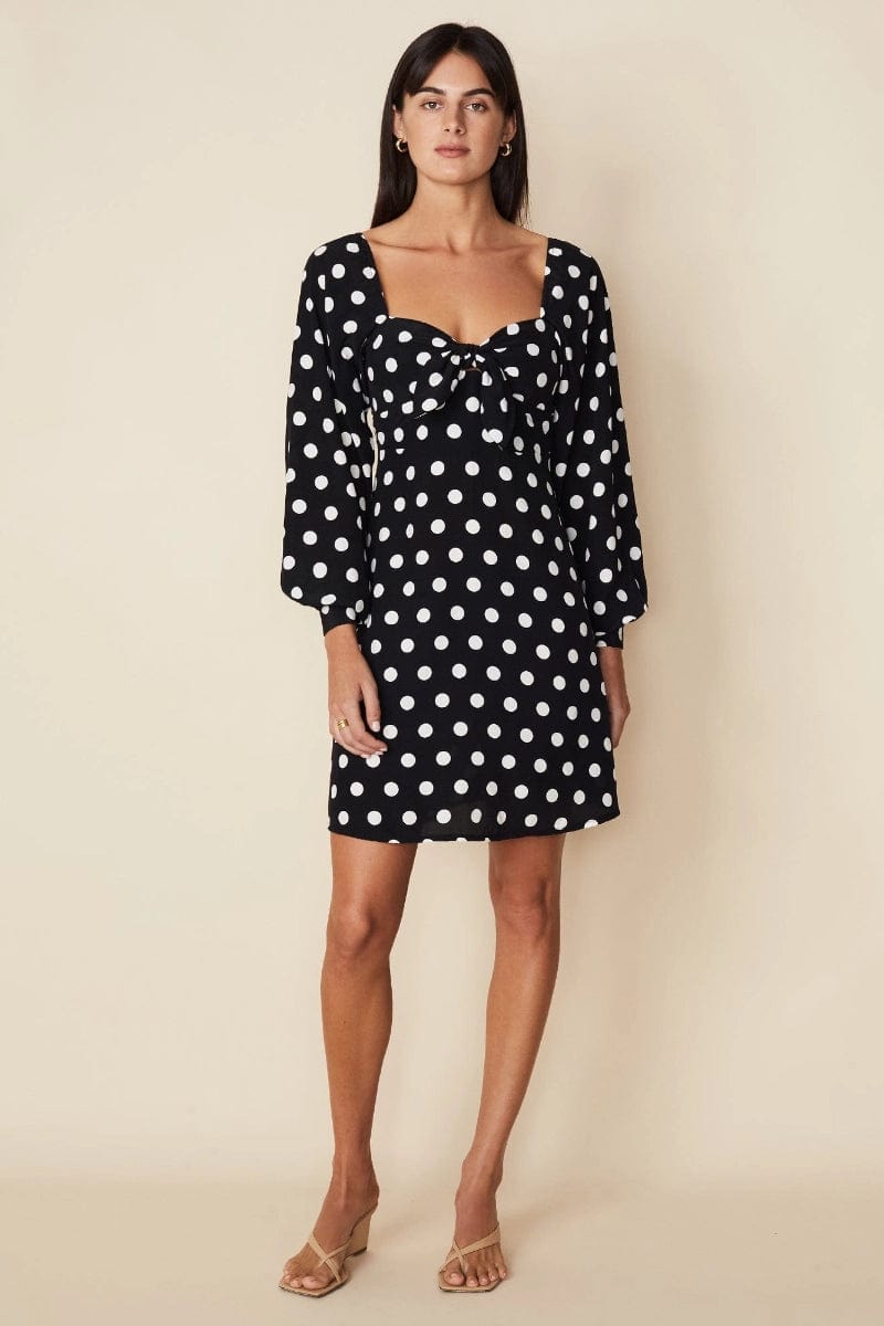 Faithfull The Brand Isobel Mini Dress Emelda Dot Print - Image 1