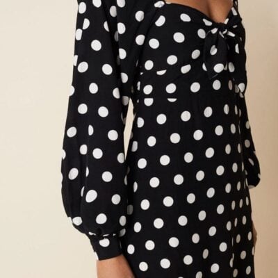 Faithfull The Brand Isobel Mini Dress Emelda Dot Print - Image 2