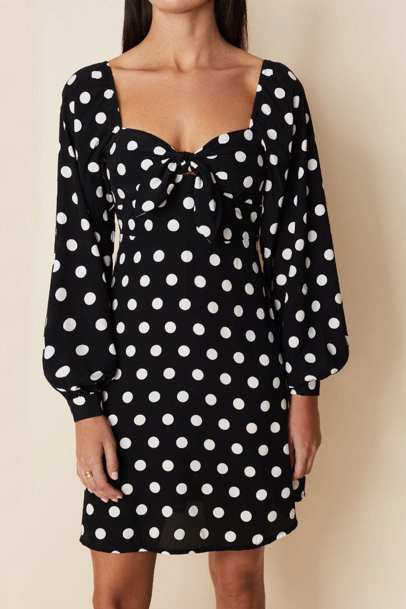 MNFTB121026061529039_3 Faithfull The Brand Isobel Mini Dress Emelda Dot Print - Image 3