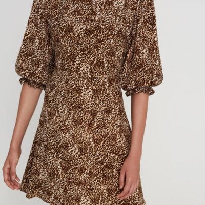 Faithfull The Brand Fontane Mini Dress Charlie Leopard - Image 1