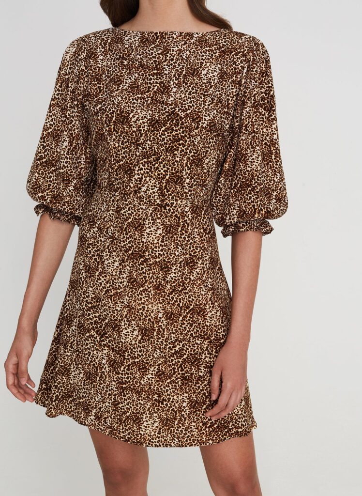 Faithfull The Brand Fontane Mini Dress Charlie Leopard - Image 1
