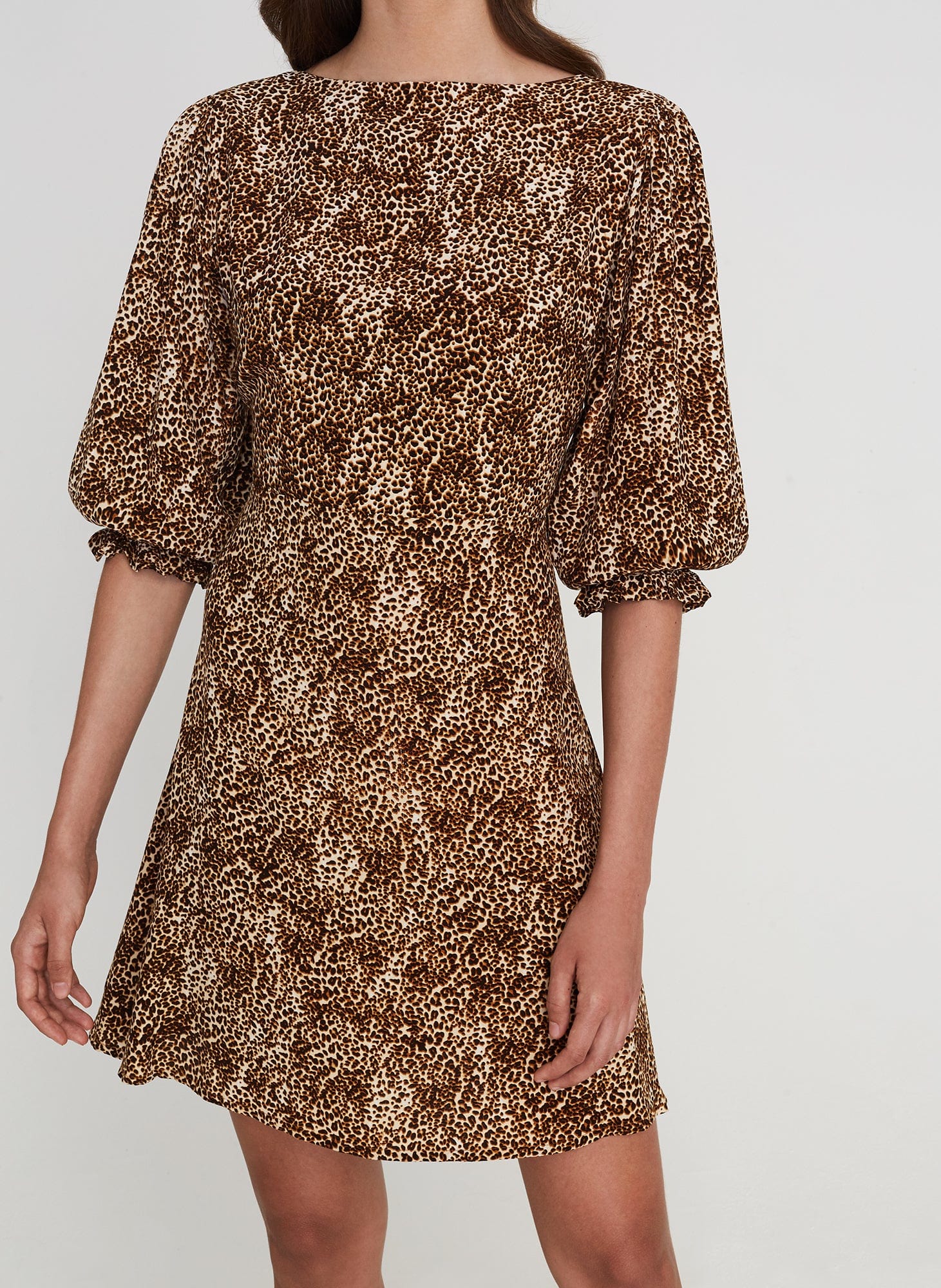 Faithfull The Brand Fontane Mini Dress Charlie Leopard - Image 1