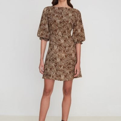Faithfull The Brand Fontane Mini Dress Charlie Leopard - Image 2