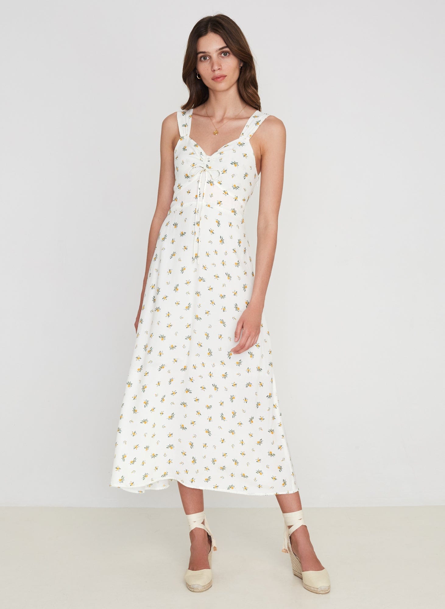Faithfull The Brand Maeve Midi Dress Carrie Floral Print - Image 1