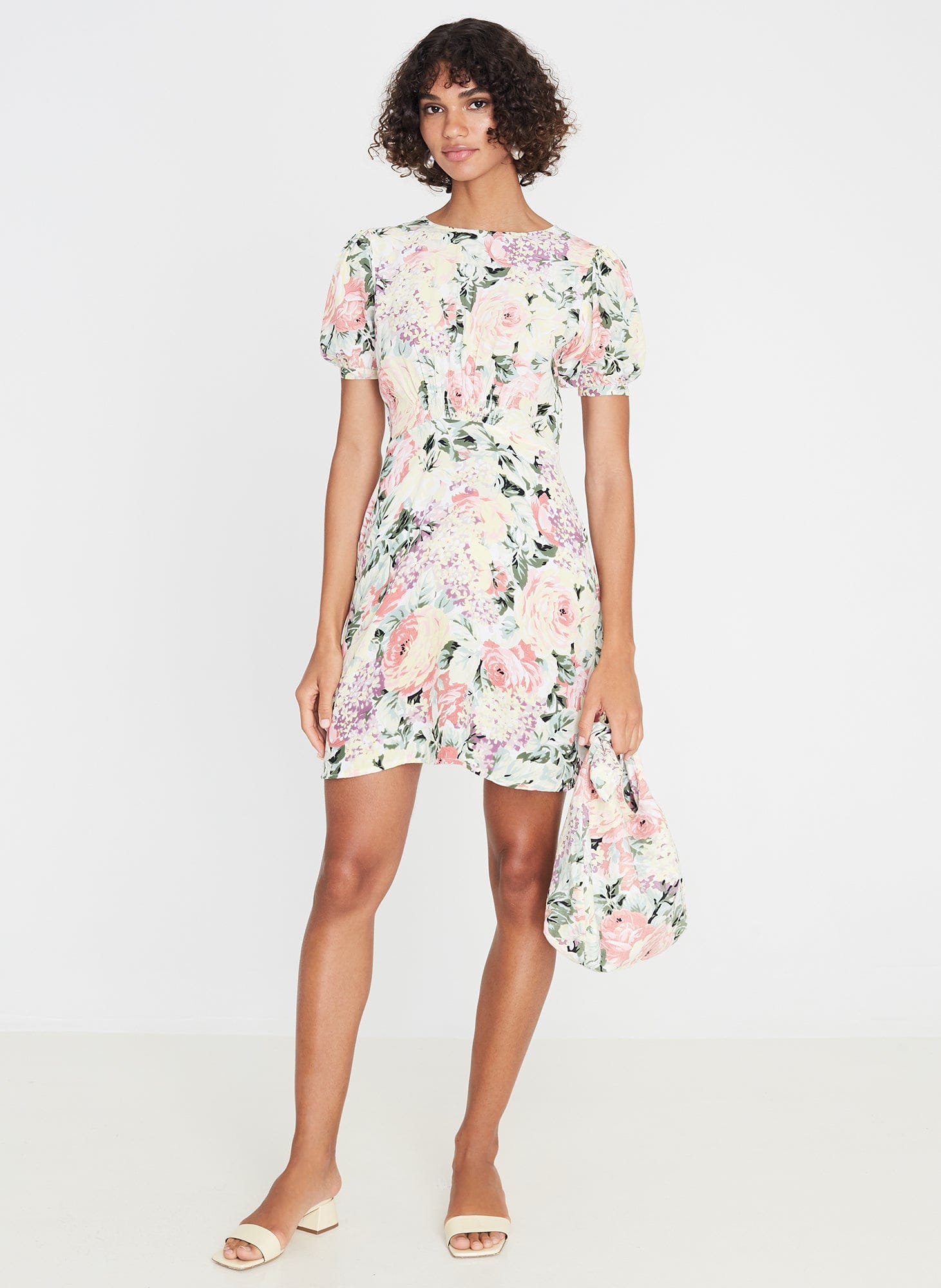 Faithfull The Brand Sidonie Mini Dress Venissa Floral - Image 2