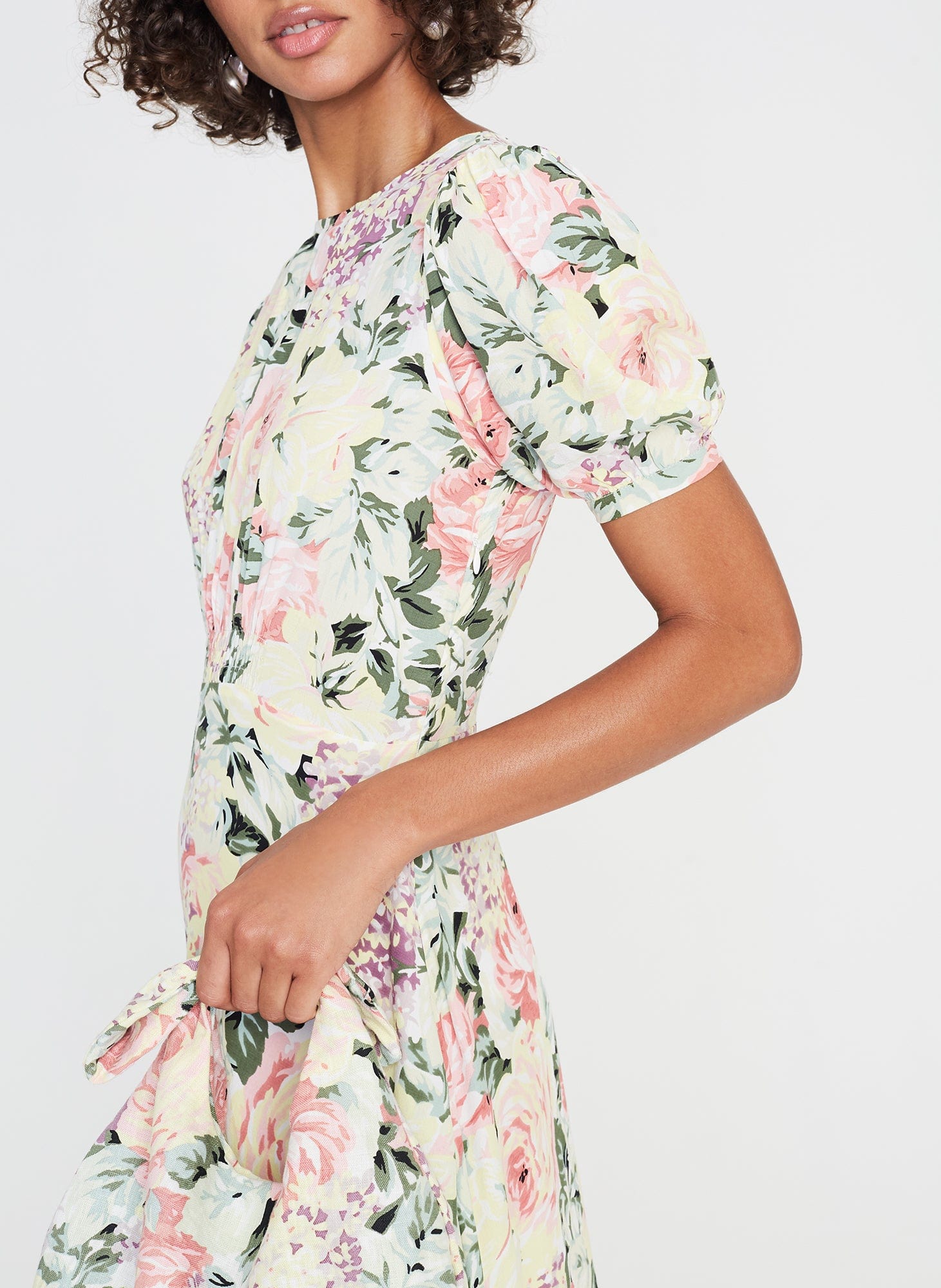 Faithfull The Brand Sidonie Mini Dress Venissa Floral - Image 3