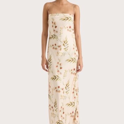 Faithfull The Brand Yolaine Midi Dress Jardin Floral Blush - Image 1