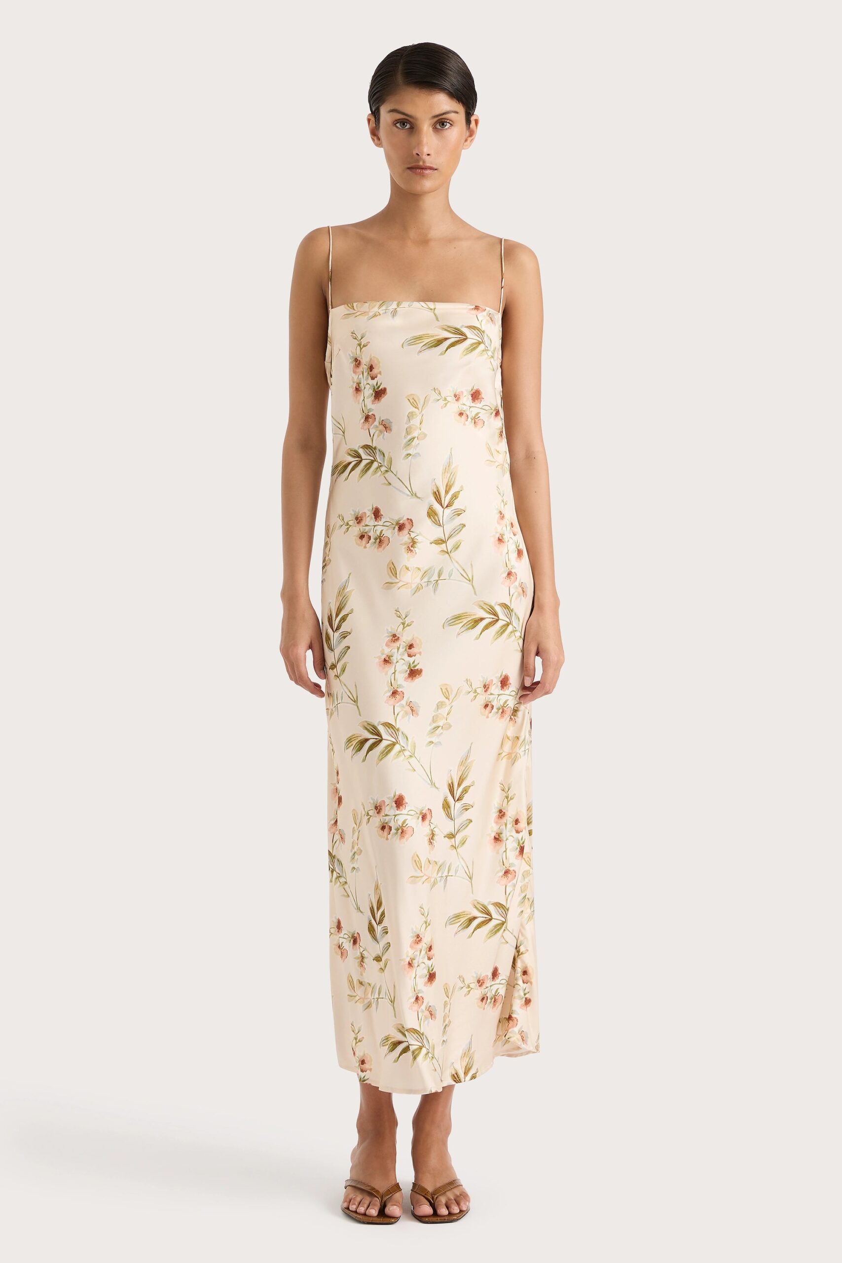Faithfull The Brand Yolaine Midi Dress Jardin Floral Blush - Image 1