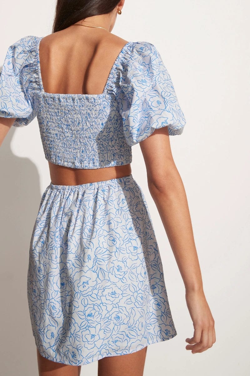 MNFTB191026063544179_3 Faithfull The Brand Vendita Mini Dress Martine Floral Print Blue - Image 3