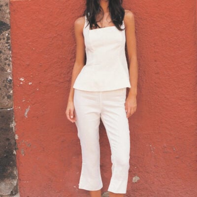 Faithfull The Brand Valeria Capri White - Image 2