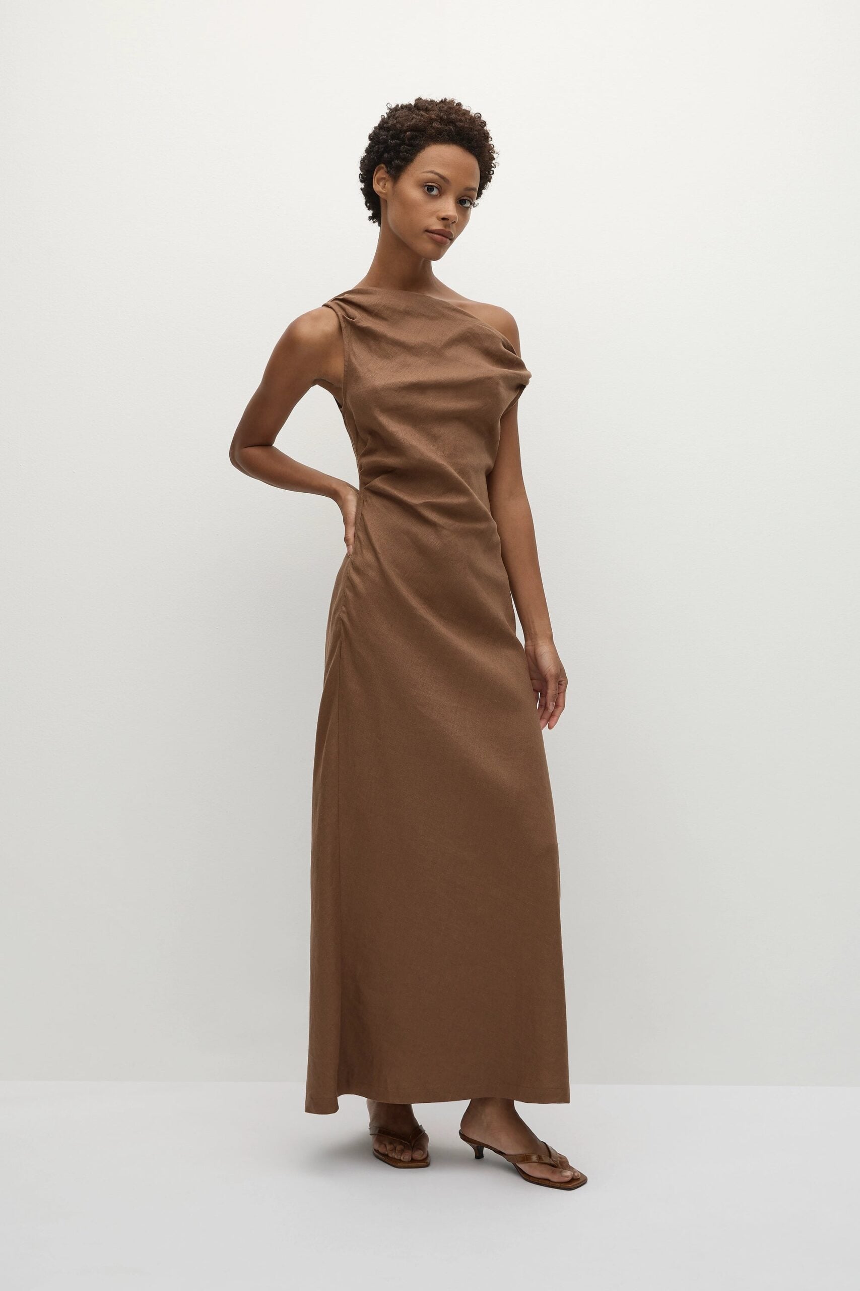 MNFTB191026063544195_3 Faithfull The Brand Suis Midi Dress Clay - Image 3