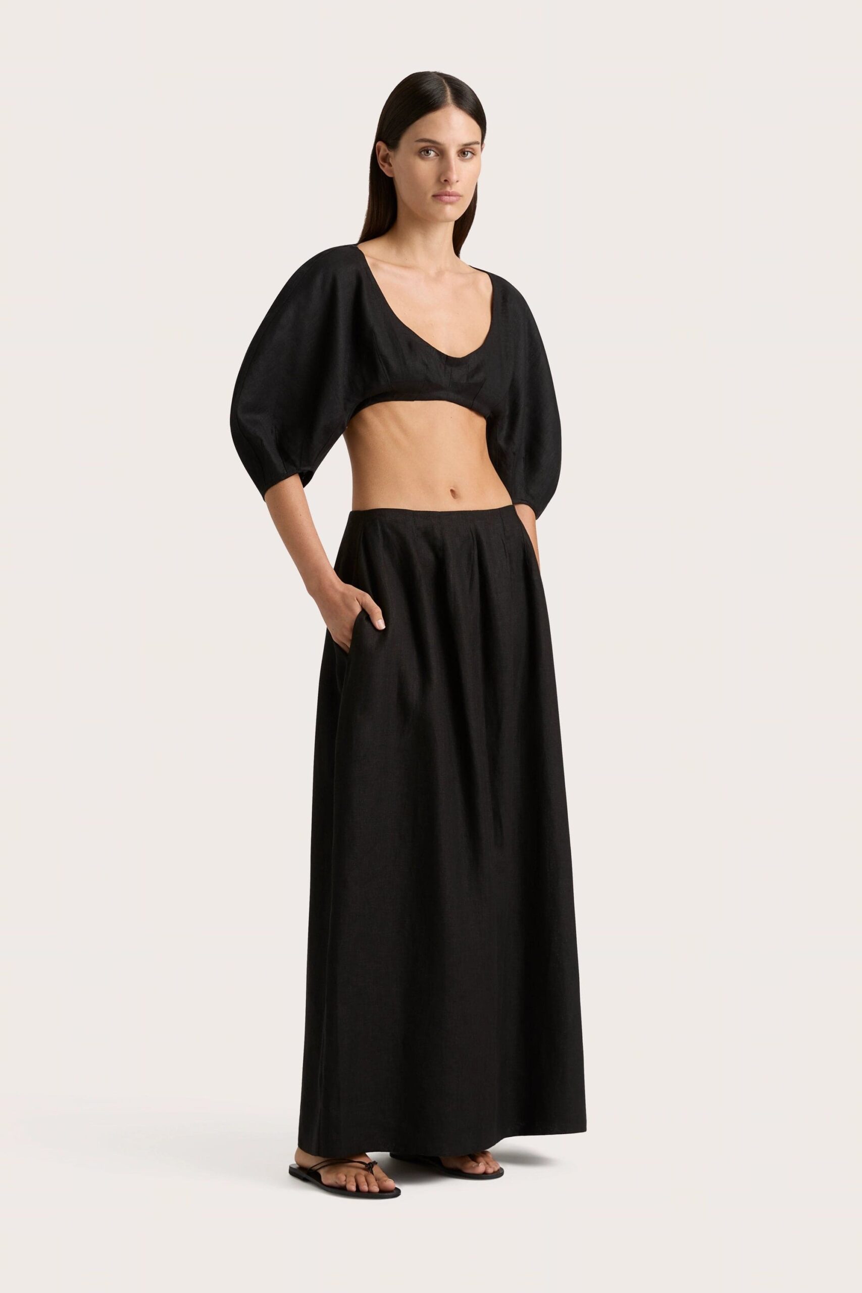 MNFTB191026063544200_3 Faithfull The Brand Soleil Top Black - Image 3