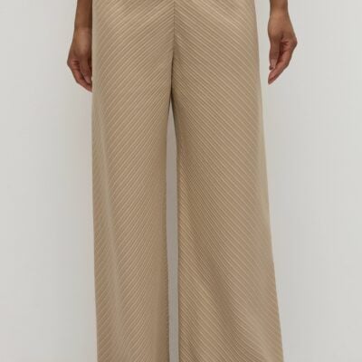 Faithfull The Brand Selan Pant Pinstripe Fawn White - Image 2