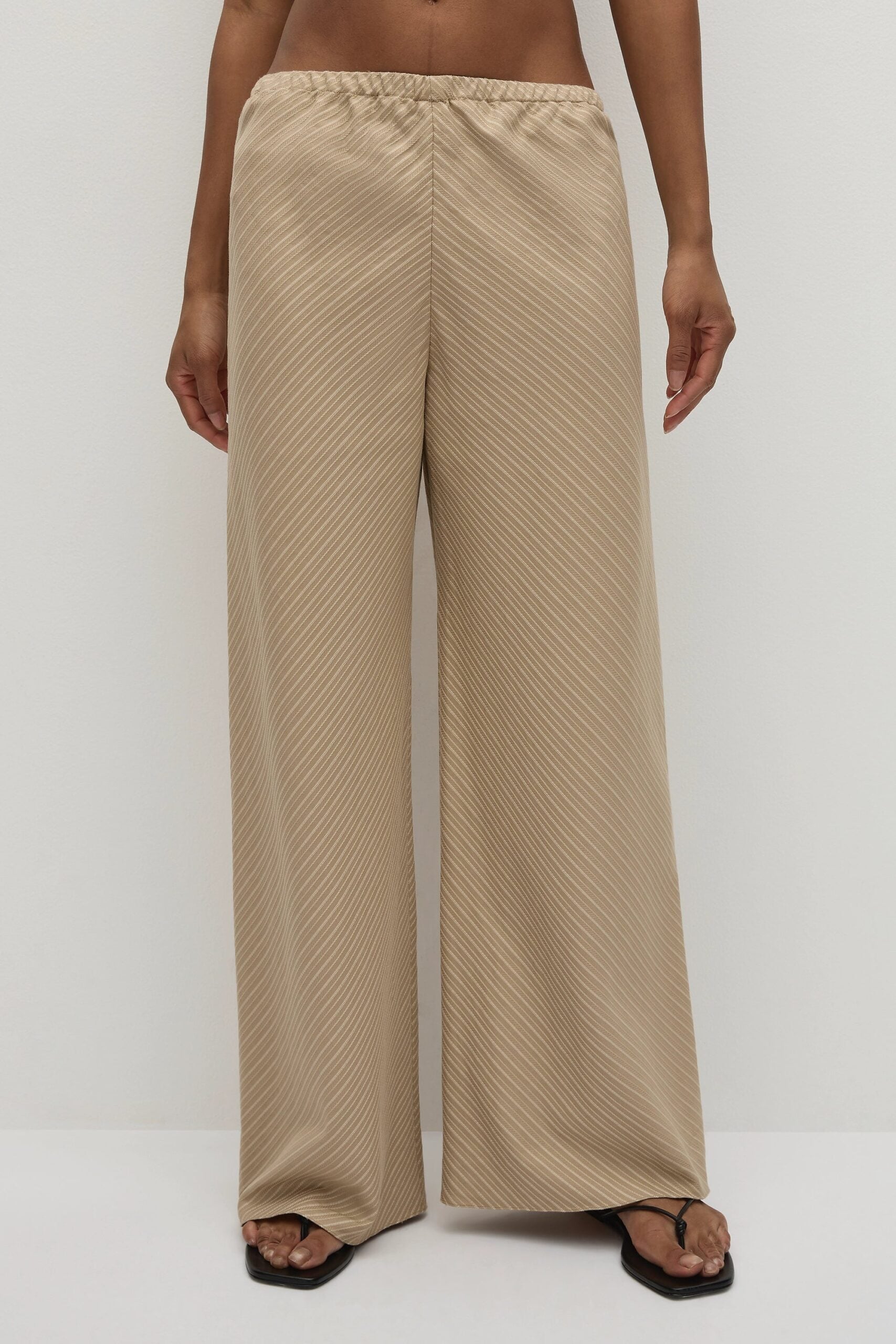 MNFTB191026063544212_2 Faithfull The Brand Selan Pant Pinstripe Fawn White - Image 2