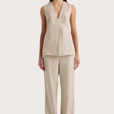 Faithfull The Brand Sanne Pant Oatmeal - Image 1