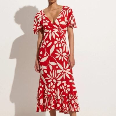 Faithfull The Brand San Isidro Midi Dress De La Paz Floral - Image 1