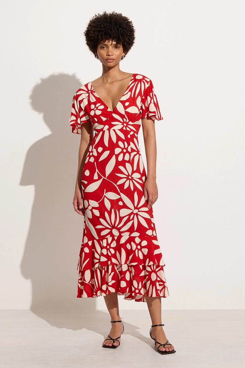 Faithfull The Brand San Isidro Midi Dress De La Paz Floral - Image 1