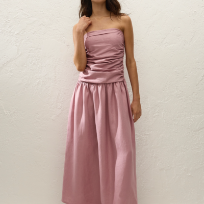 Faithfull The Brand Sacha Maxi Dress Dusty Mauve - Image 1