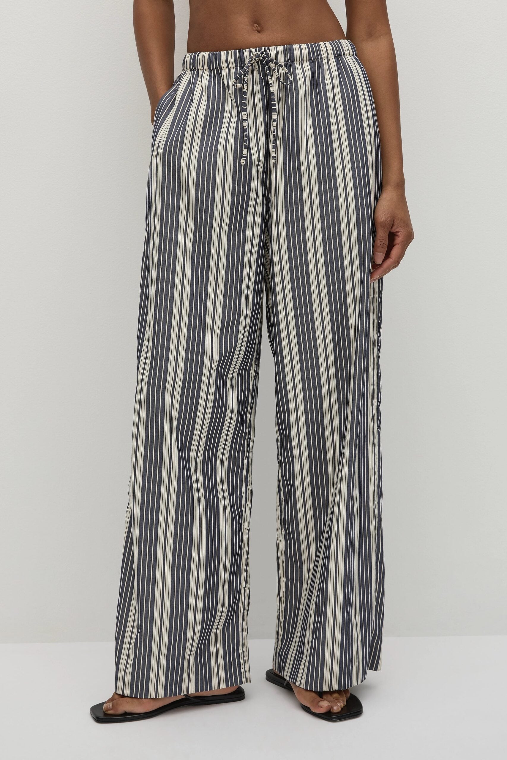 MNFTB191026063544230_3 Faithfull The Brand Rena Pant Antique Navy Stripe - Image 3