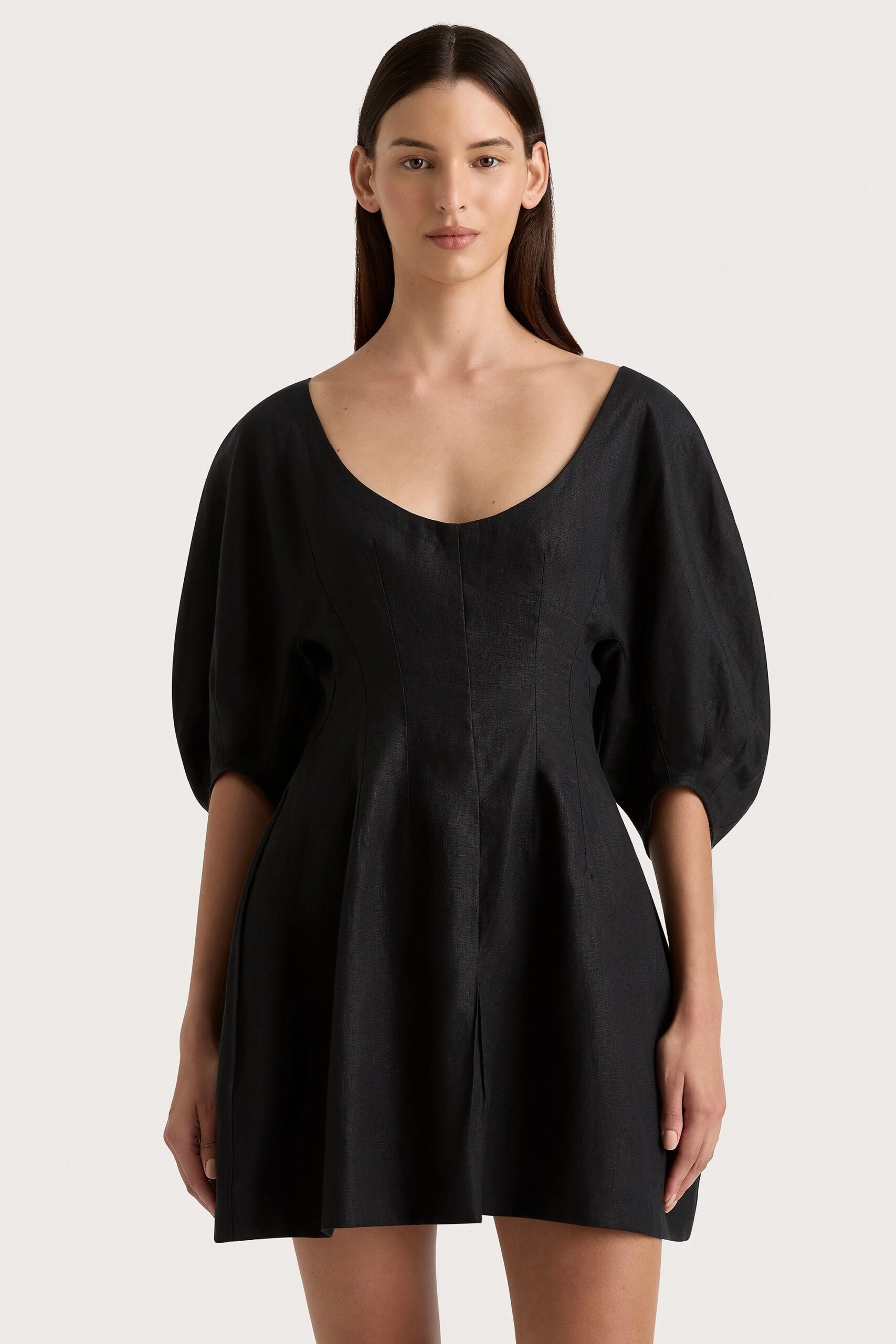 MNFTB191026063544232_3 Faithfull The Brand Raynara Mini Dress Black - Image 3