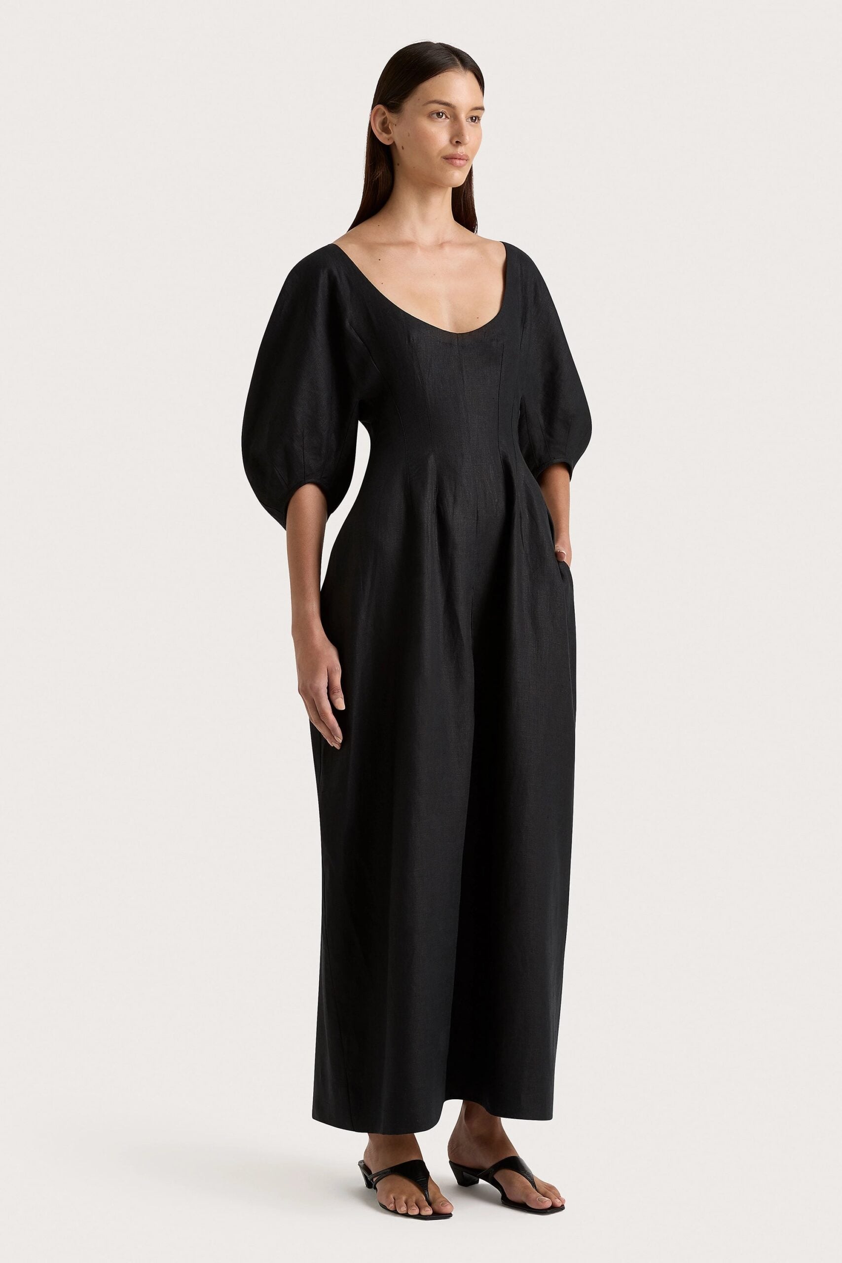 MNFTB191026063544233_3 Faithfull The Brand Raynara Maxi Dress Black - Image 3