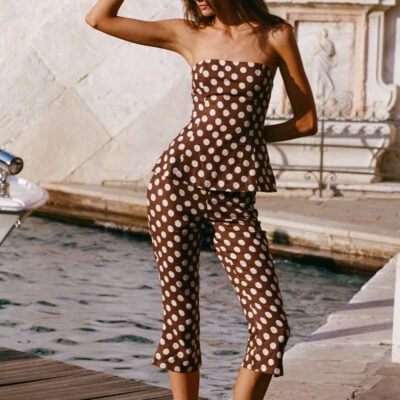 Faithfull The Brand Petro Top Cioccolato Dot - Image 2