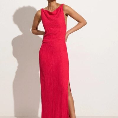 Faithfull The Brand Palermo Maxi Dress Peony Pink - Image 1