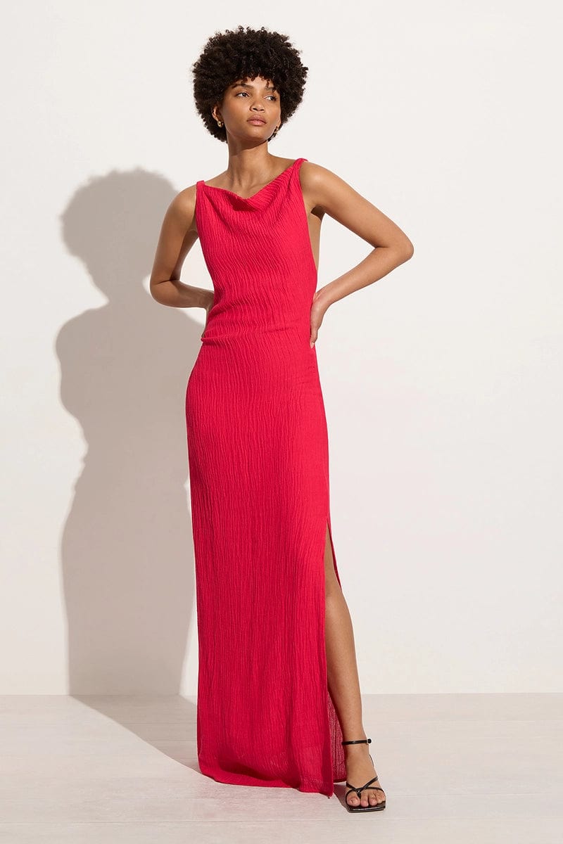 Faithfull The Brand Palermo Maxi Dress Peony Pink - Image 1