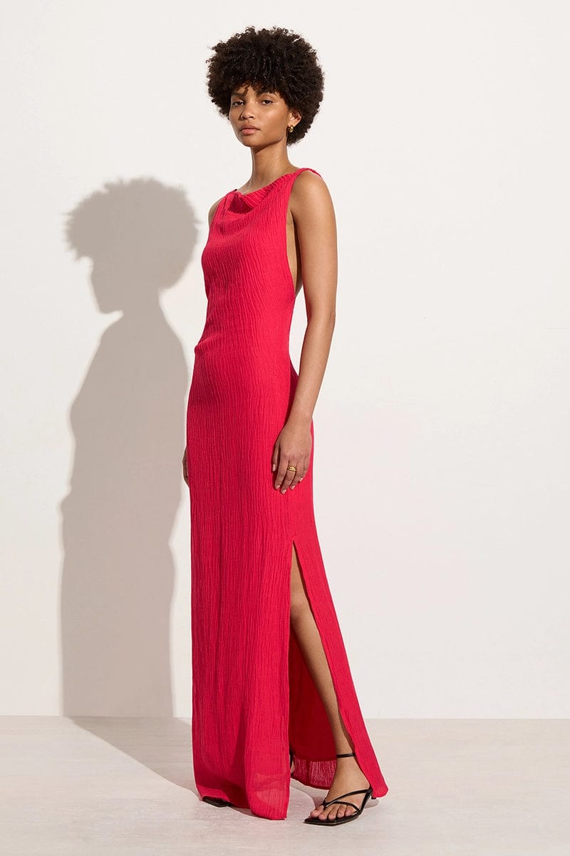 MNFTB191026063544249_3 Faithfull The Brand Palermo Maxi Dress Peony Pink - Image 3