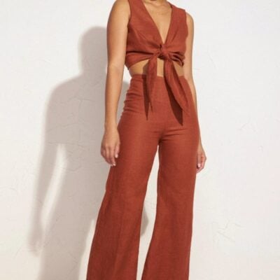 Faithfull The Brand Ottavio Pants Plain Spice - Image 1
