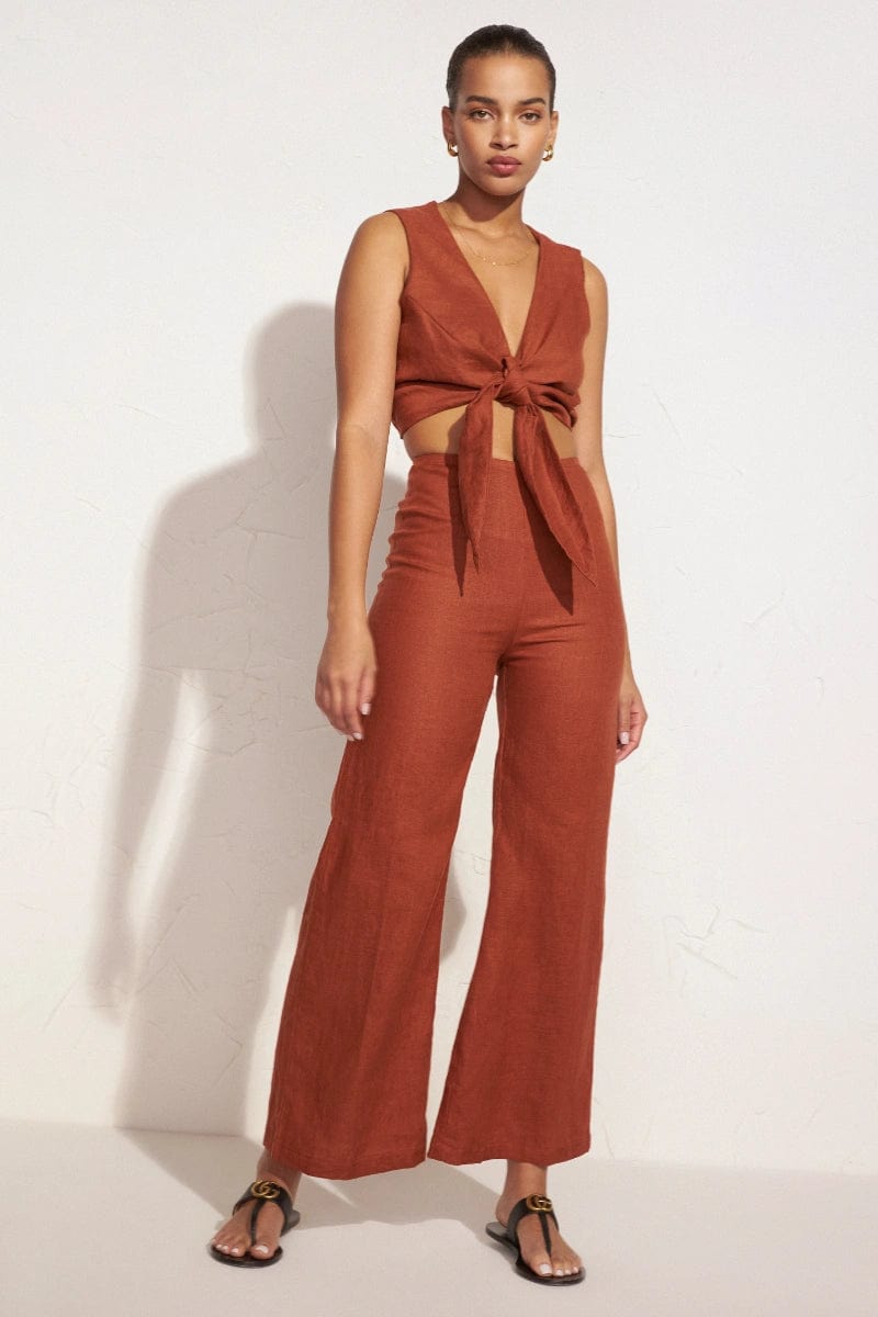 Faithfull The Brand Ottavio Pants Plain Spice - Image 1