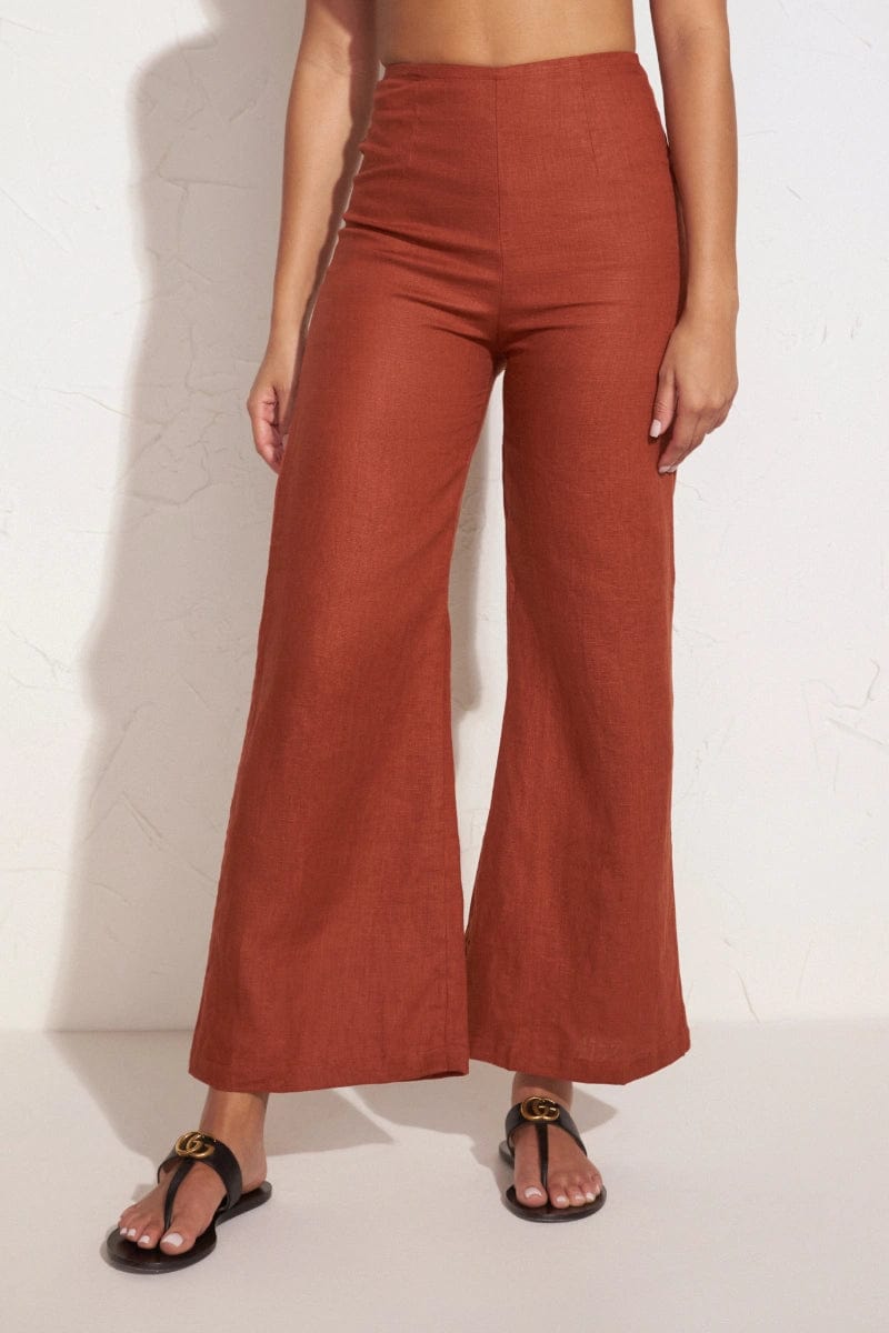MNFTB191026063544251_2 Faithfull The Brand Ottavio Pants Plain Spice - Image 2