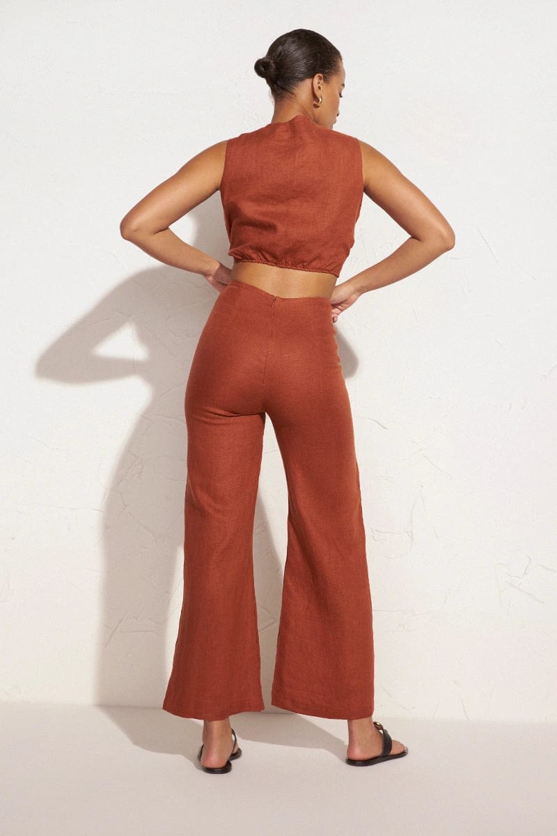 MNFTB191026063544251_3 Faithfull The Brand Ottavio Pants Plain Spice - Image 3