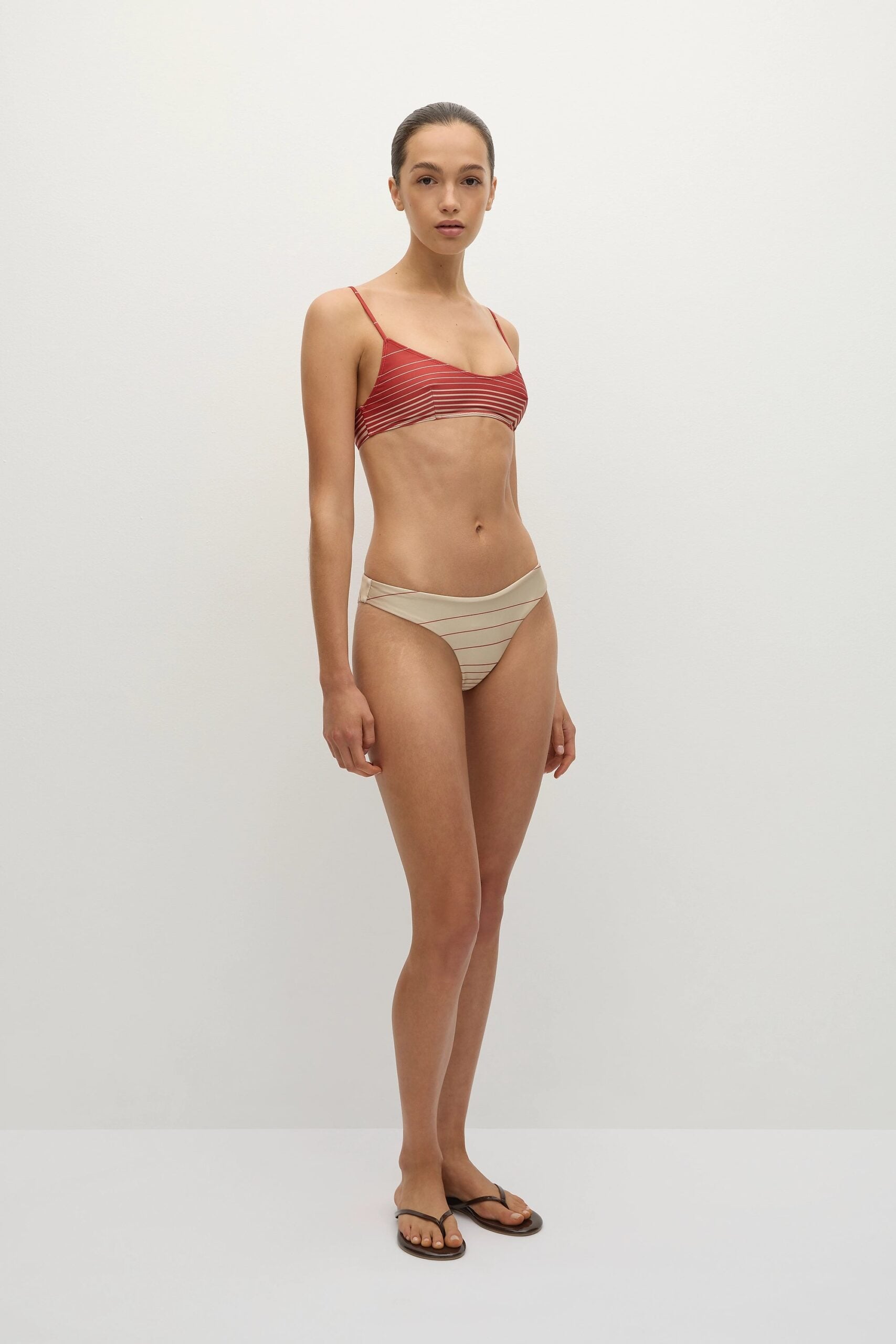 MNFTB191026063544252_3 Faithfull The Brand Orla Bikini Top Accordion Stripe Amber Fawn - Image 3