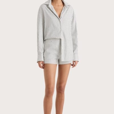 Faithfull The Brand Noto Short Navy Stripe - Image 1