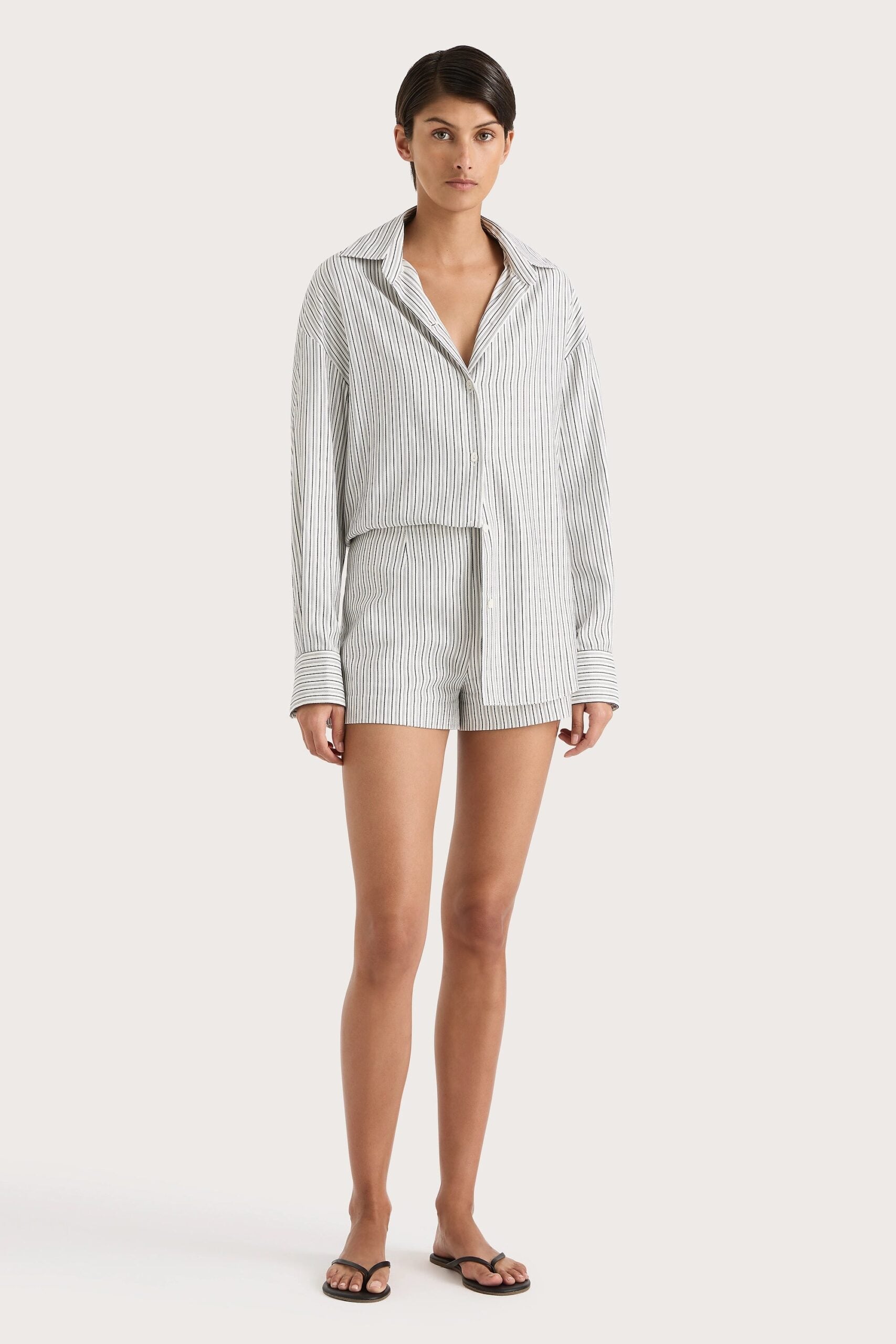 Faithfull The Brand Noto Short Navy Stripe - Image 1