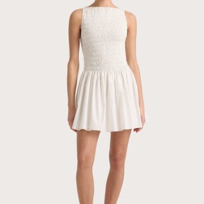 Faithfull The Brand Noa Mini Dress White - Image 1