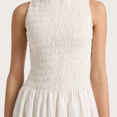 Faithfull The Brand Noa Mini Dress White - Image 2