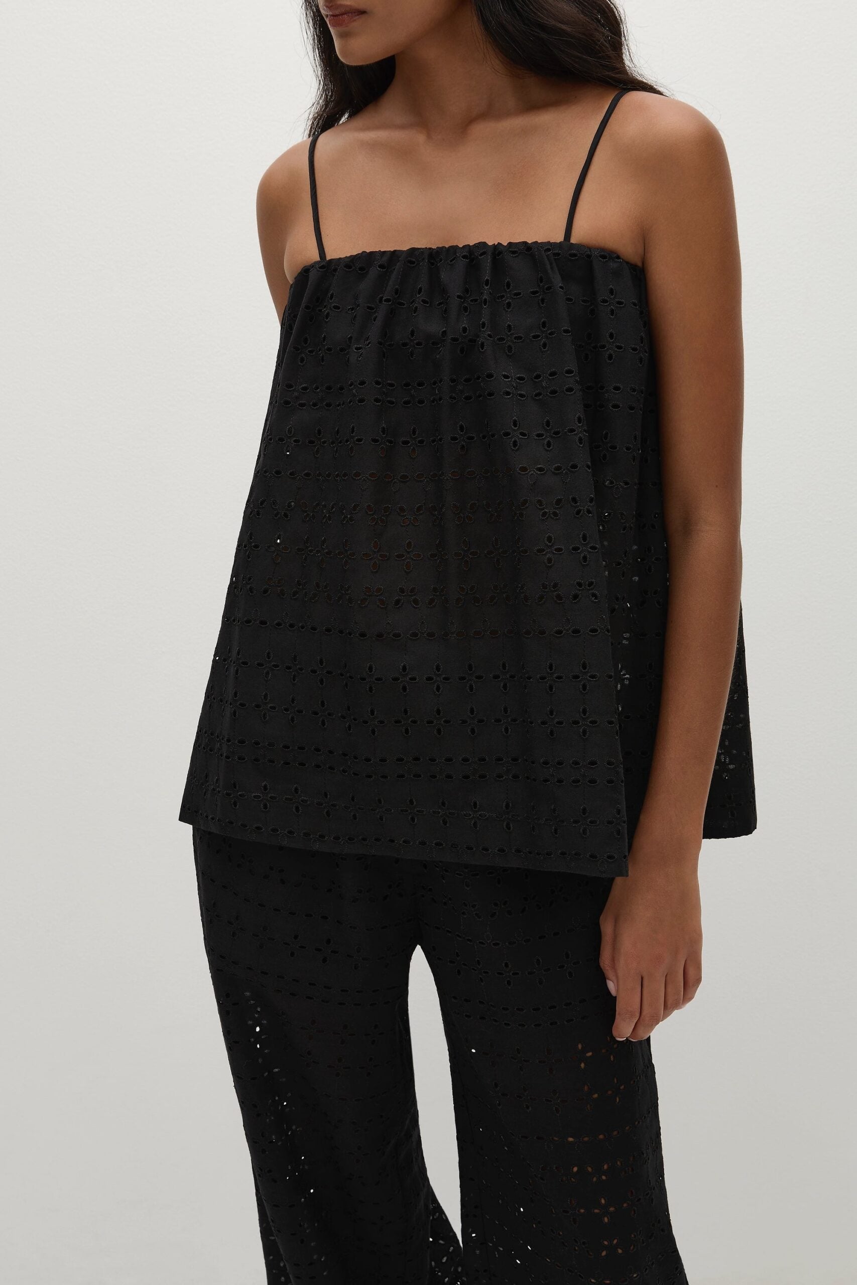MNFTB191026063544268_2 Faithfull The Brand Navia Top Agnes Broderie Anglaise Black - Image 2